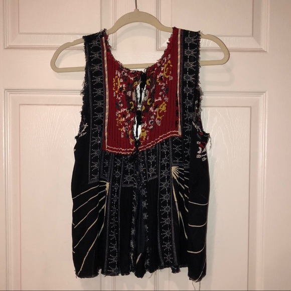 FP ONE hippie/bohemian sun rays tied back tank - Picture 7 of 8